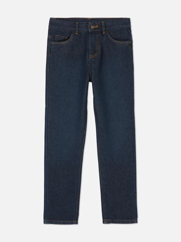 Boys Dark Blue Straight Leg Denim Jeans Penneys