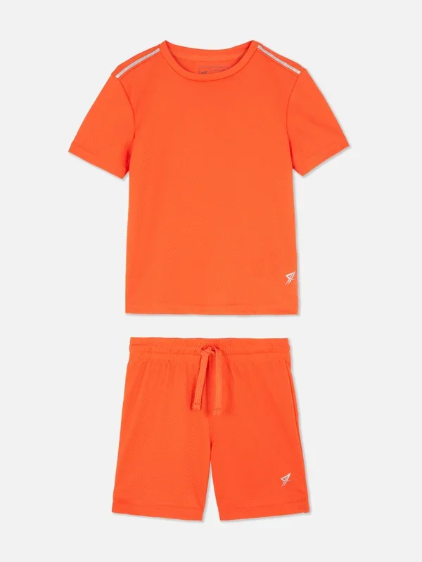 Boys Dark Orange 1.57yrs Sports Set Penneys