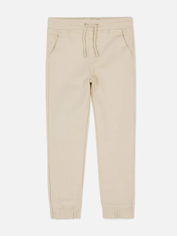 Boys Ecru 1.57yrs Cuffed Jogger Jeans Penneys