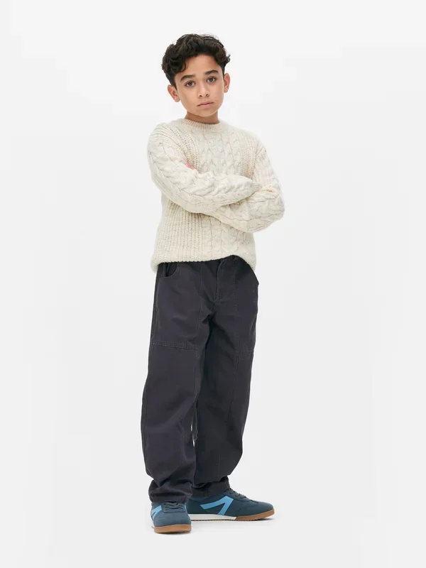 Boys Ecru 715yrs Cable Knit Jumper Penneys