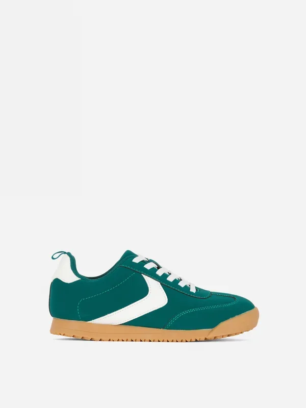 Boys Green Gum Sole LowTop Trainers Penneys