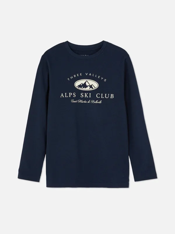Boys Navy 715yrs Printed TShirt Penneys