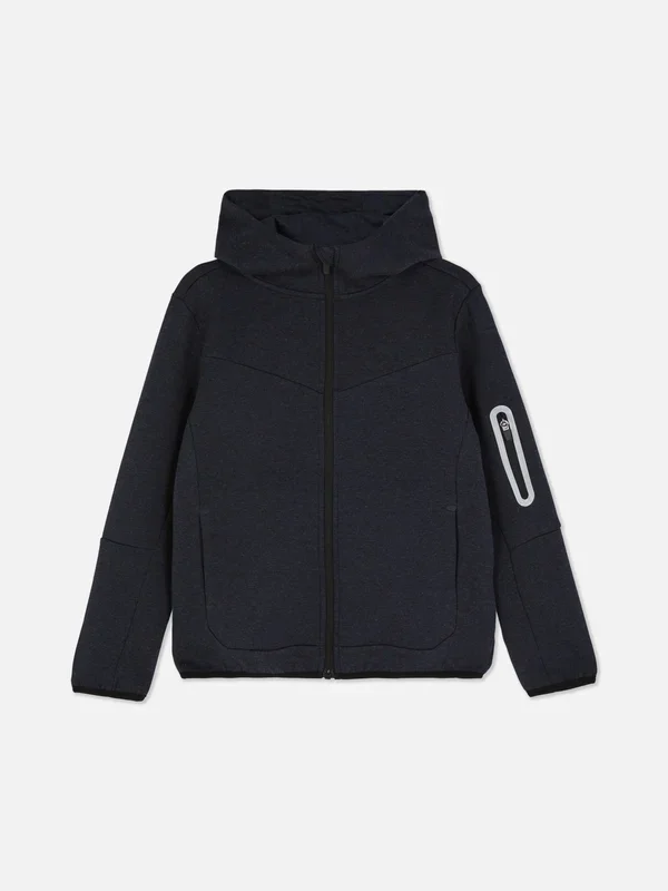 Boys Navy Hooded ZipUp Jacket Penneys