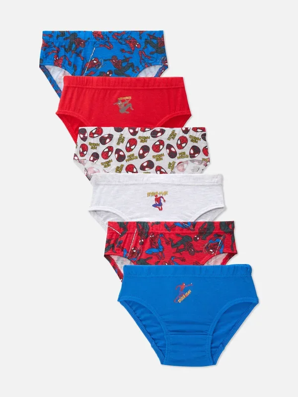 Boys Red 1.510yrs 6pk MARVEL SpiderMan Briefs Penneys
