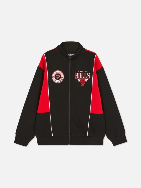 Boys Red NBA Chicago Bulls ZipUp Sweatshirt Penneys
