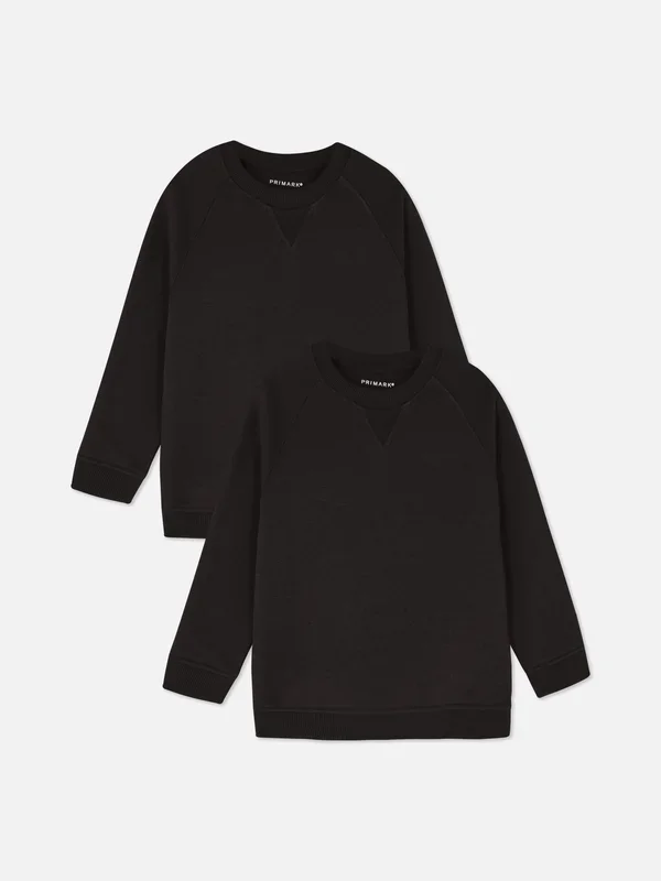 Boys;Unisex;Girls Black 2pk School Sweatshirts Penneys