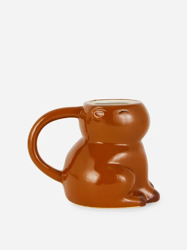 Brown Capybara Shaped Mug Penneys