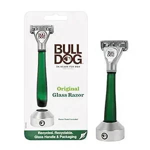 Bulldog Mens Skincare And Grooming Original Recycled Glass Handle Razor