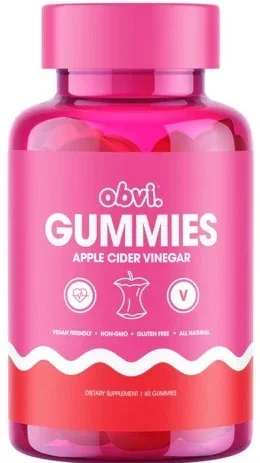 Buy Obvi Apple Cider Vinegar Gummies 60 Gummies at PureHeathNutrition.com
