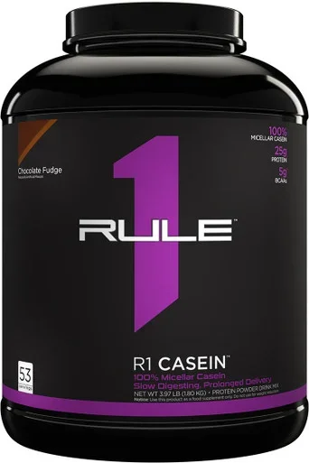 Buy R1 Casein 53 Servings Chocolate Fudge 3.97 lbs at DailyFormulas.com