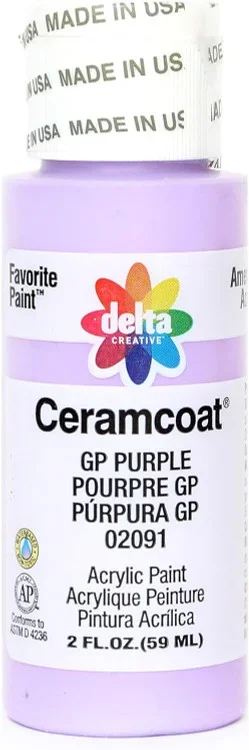 Ceramcoat Acrylic Paint, Gp Purple, 2 Oz Thrifty White Health Essentials