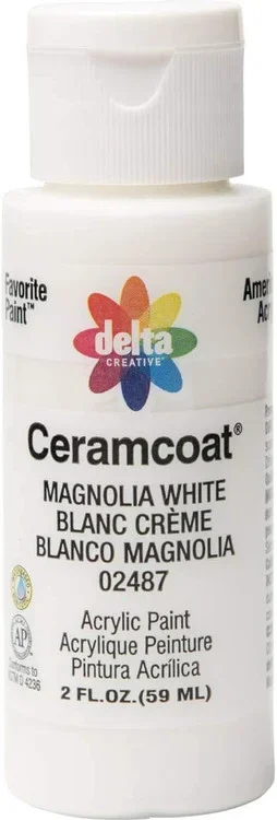 Ceramcoat Acrylic Paint, Magnolia White, 2 Oz Thrifty White Health Essentials