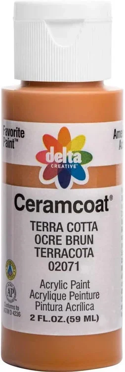 Ceramcoat Acrylic Paint, Terra Cotta, 2 Oz Thrifty White Health Essentials