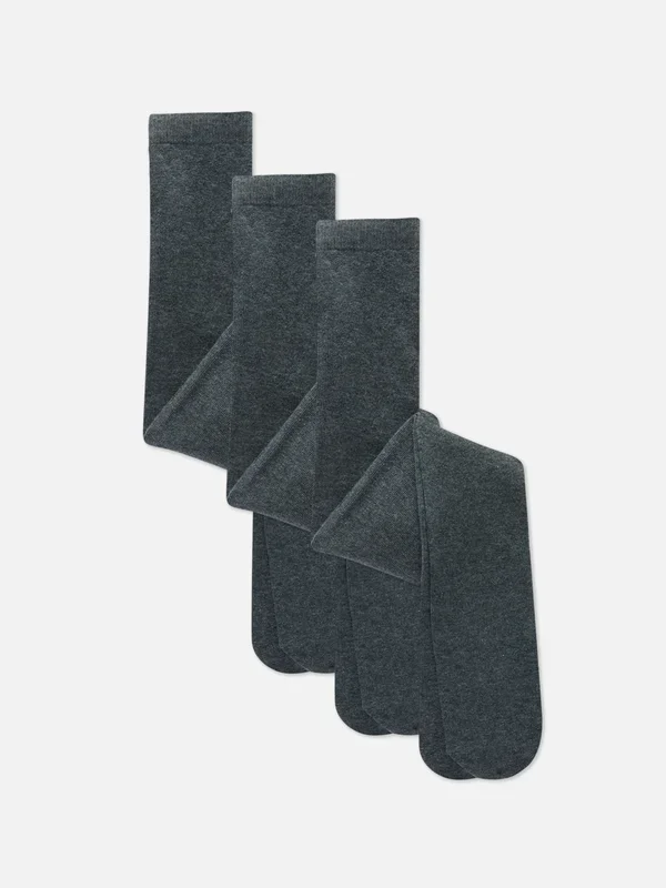 Charcoal 3pk Tights Penneys