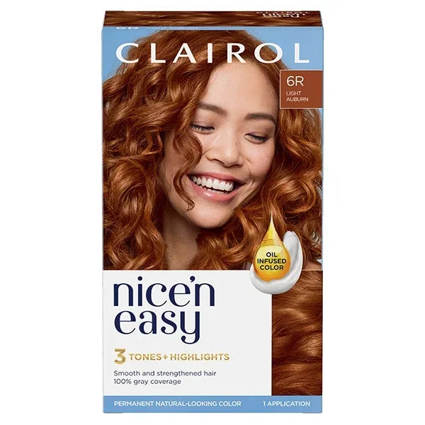 Clairol Nice’n Easy Hair Dye 6R Light Auburn Hair