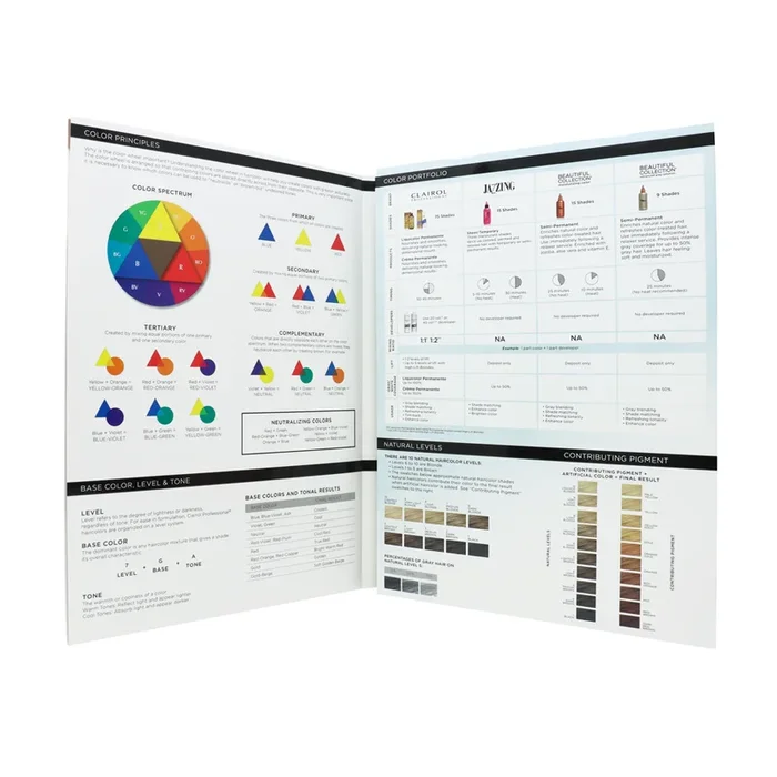 Clairol Professional Color Swatch Book – White