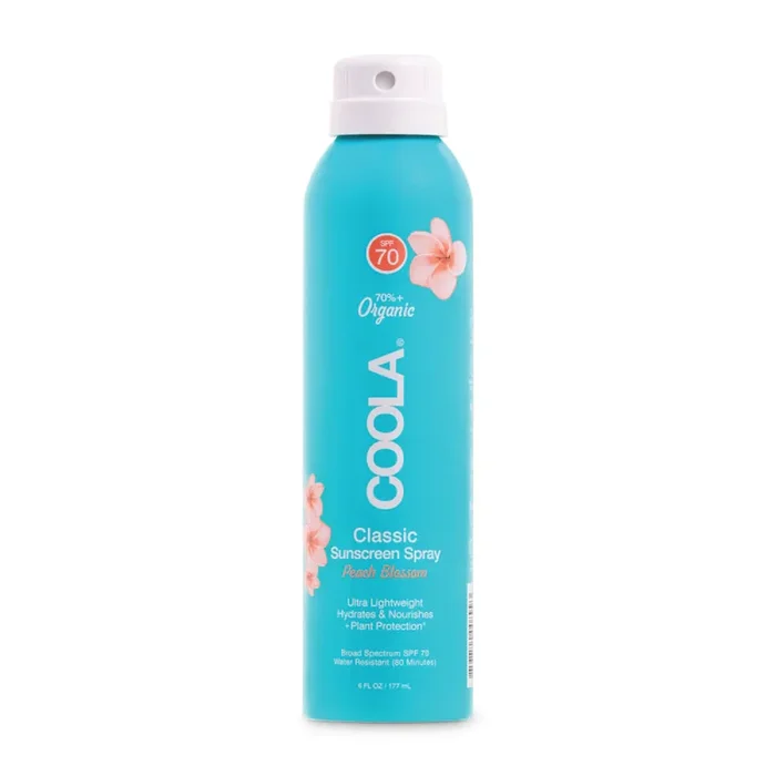 Classic Sunscreen Spray SPF 70 – Peach Blossom (70%+ Organic)