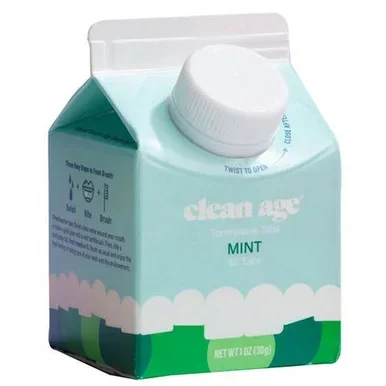Clean Age Toothpaste Tabs Mint 1Oz