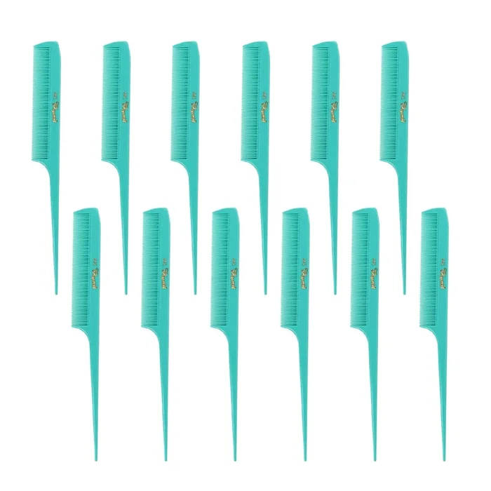 Cleopatra Mint Green Rat Tail Combs #411 – 1 Dozen