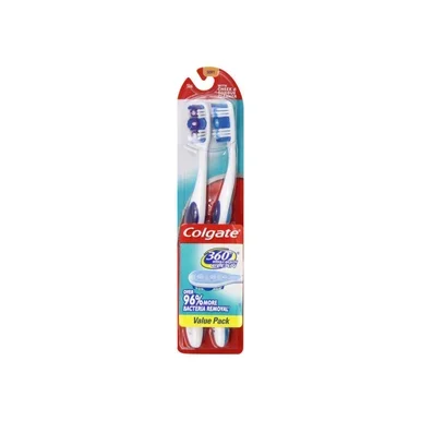 Colgate 360 Toothbrushes Soft Full Head 2 Ea