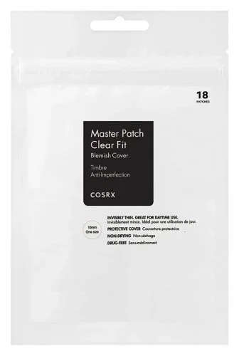 COSRX – Master Patch Clear Fit Blemish Cover – Masking patches for blemishes – 18 pieces