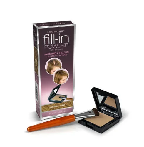 Cover Your Gray Fill-In Powder, Bald Spot Cover – Light Brown/Blonde (Pack of 2)