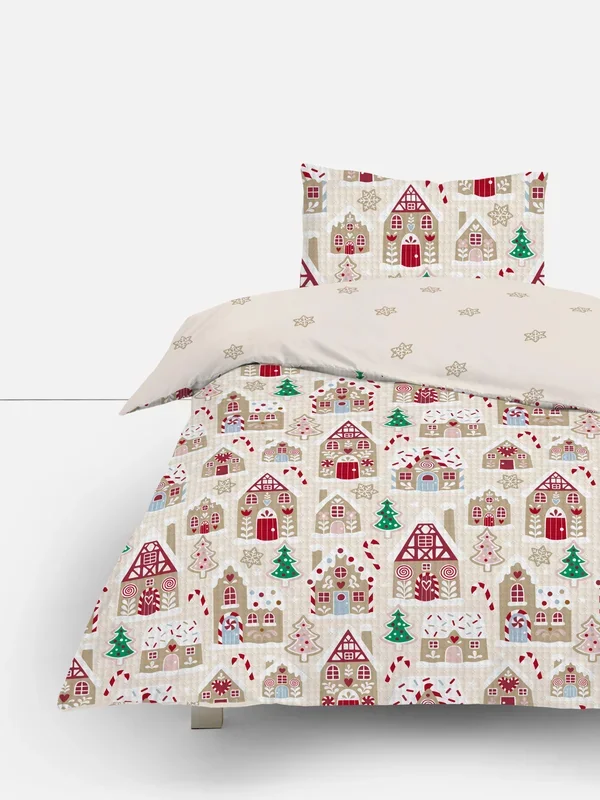 Cream Pinsonic Gingerbread Single Duvet Cover Set Penneys