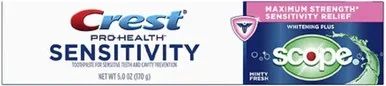 Crest ProHealth Sensitivity Toothpaste Whitening Plus Scope 6 oz