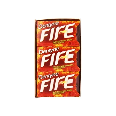 Dentyne Fire SugarFree Gum, Spicy Cinnamon 9 Pack (16 Ct Per Pack) Per Pack)