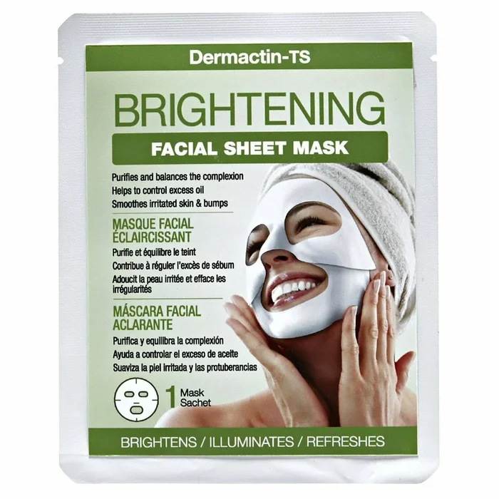 Dermactin Brightening Facial Sheet Mask- Controls Excess Oil