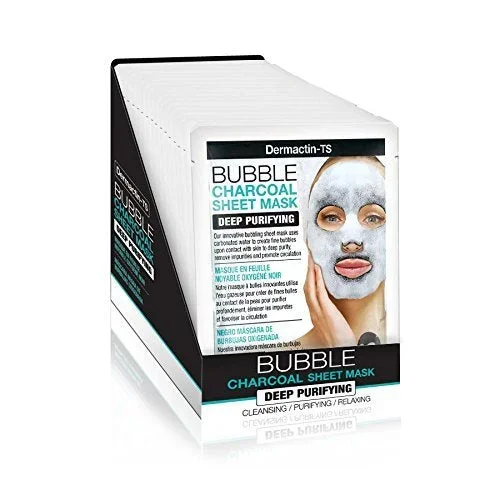 Dermactin Bubble Charcoal Facial Sheet Mask 6PK