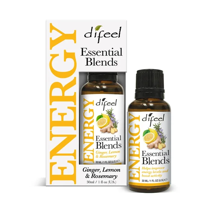 Difeel 100% Natural Essential Oil Blends – Energy 1 oz.