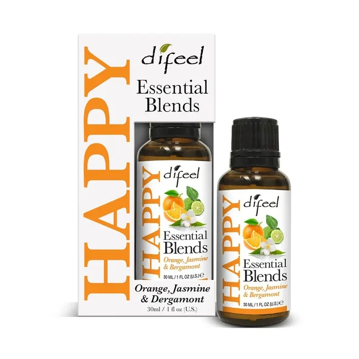 Difeel 100% Natural Essential Oil Blends – Happy 1 oz. (Pack of 2)