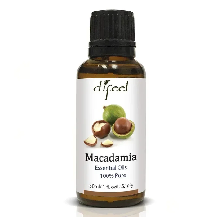Difeel 100% Pure Essential Oil – Macadamia Oil 1 oz. (Pack of 2)