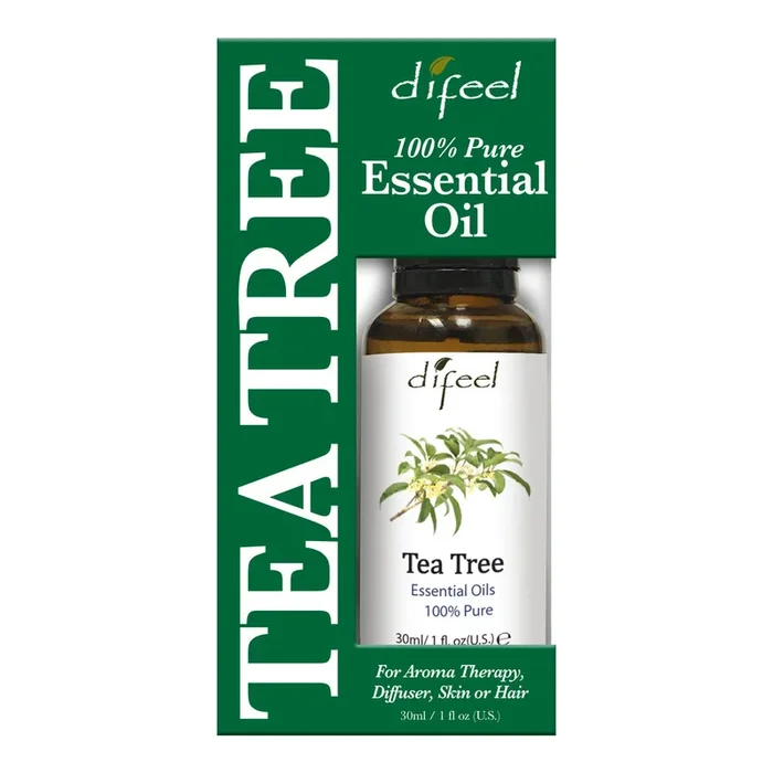 Difeel 100% Pure Essential Oil – Tea Tree Oil, Boxed 1 oz.