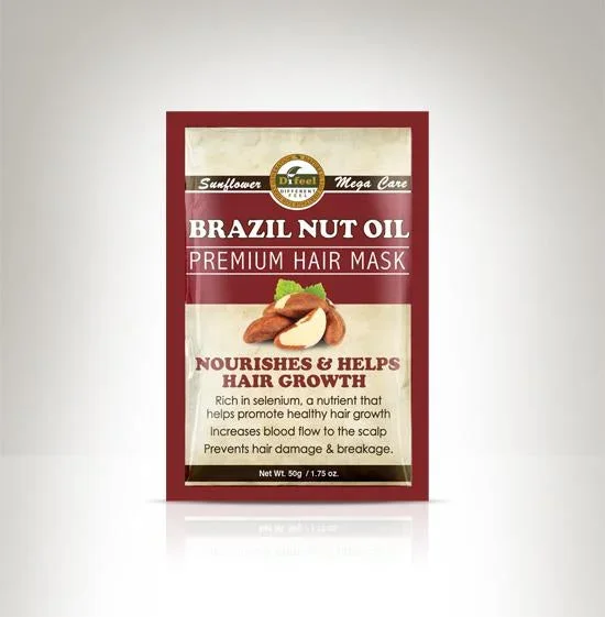 Difeel Premium Deep Conditioning Hair Mask – Brazil Nut Oil 1.75 oz. (Pack of 2)