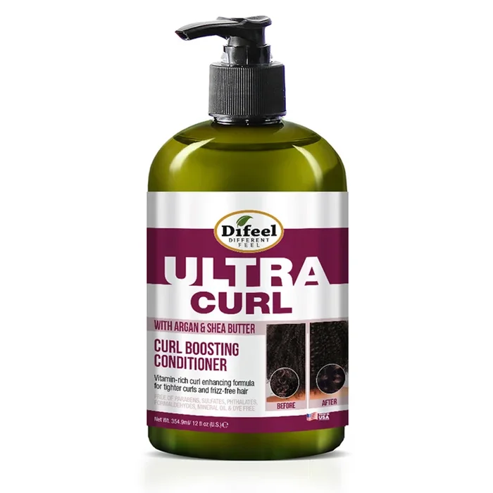 Difeel Ultra Curl with Argan & Shea Butter – Curl Boosting Conditioner 12 oz.