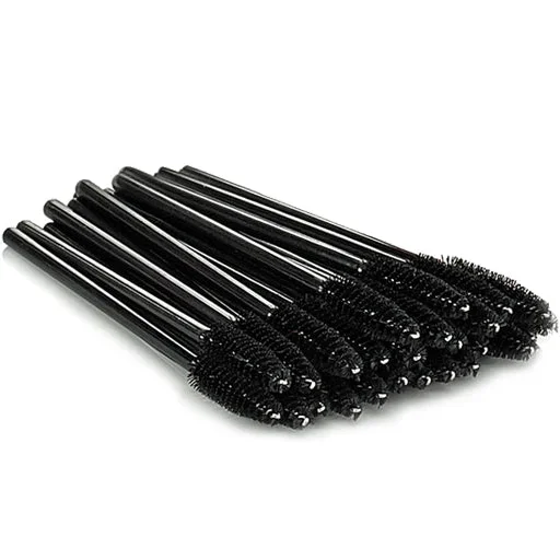Disposable Mascara Wands Standard Black, 25 Count