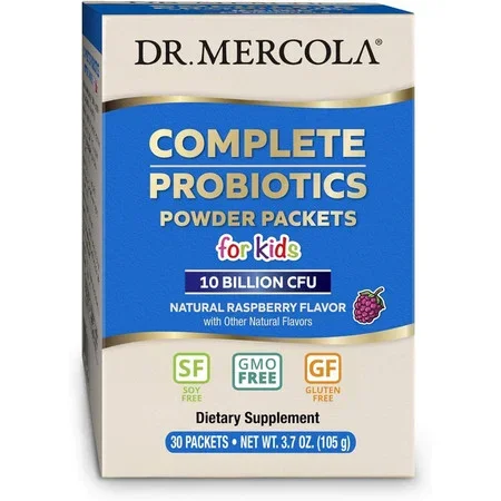 Dr. Mercola Complete Probiotics Powder Packets for Kids – 30 Packets