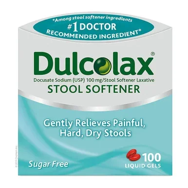 Dulcolax Stool Softener Liquid Gels 100 Ct