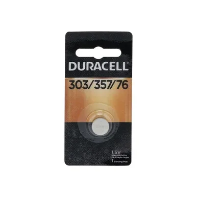 Duracell Silver Oxide Battery Watch/Electronic 1.5 Volt 303/357 1 Each