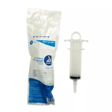 Dynarex Irrigation Feeding 60cc Syringe Large Thumb Ring 2 oz