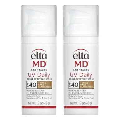 EltaMD UV Daily Sunscreen Broad-Spectrum SPF 40 – Tinted – Value Duo
