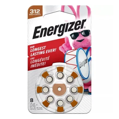 Energizer Az312Ez8 Size 312 Ez Change Hearing Aid Battery
