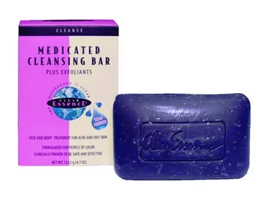 Exfoliating Face Soap for Women by Clear Essence Medicated Cleansing Bar 4.7 oz