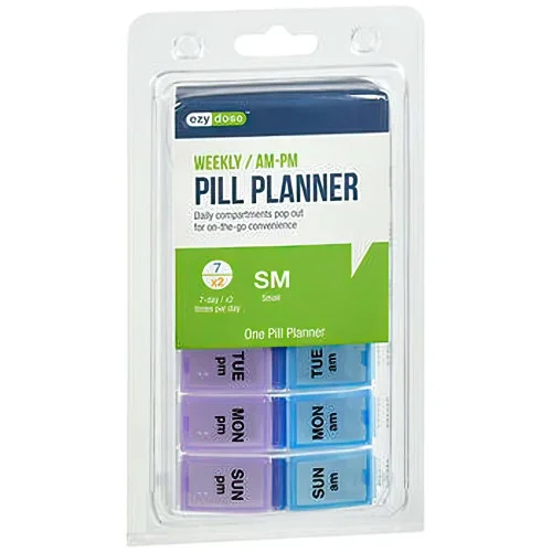 Ezy Dose Weekly AM/PM Pill Planner Small 1 ea Thrifty White Health Essentials