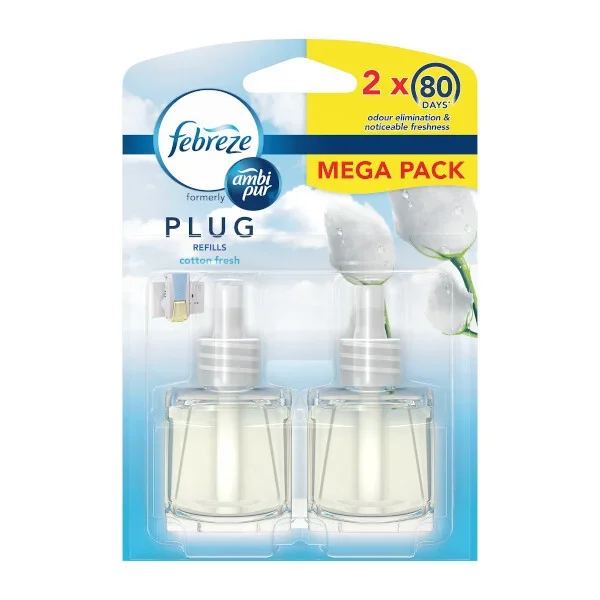 Febreze Plug Twin Refill Cotton Household