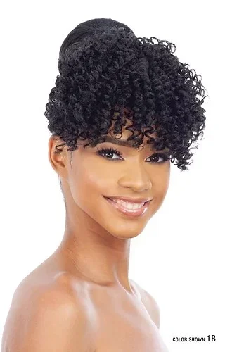 FLIRTY CURL BANG By Mayde Beauty Synthetic Faux Bang