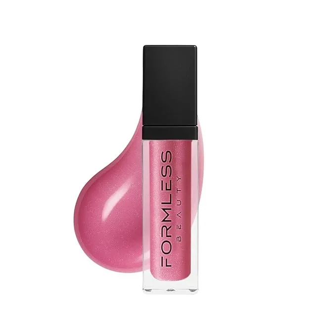 Formless Beauty | Manifest Lip Gloss by Jenny McCarthy | Plum-Mauve Gloss With Gold&Silver Glitter | Vegan Hydrating Formula | Non-Sticky Aloe & Jojoba Infused | Paraben & Cruelty Free | Lip Enhancer