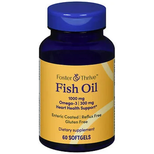 Foster & Thrive Fish Oil 1000 mg Softgels 60 count Thrifty White Health Essentials